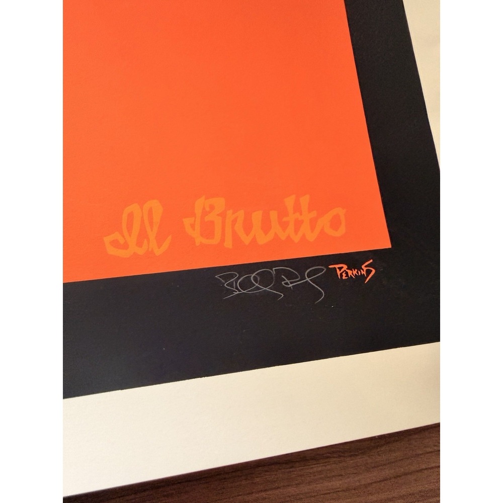 Il Buono Il Cattivo Il Brutto 2017 Screenprint Poster 24x24 Signed Perkins - Picture 3 of 3